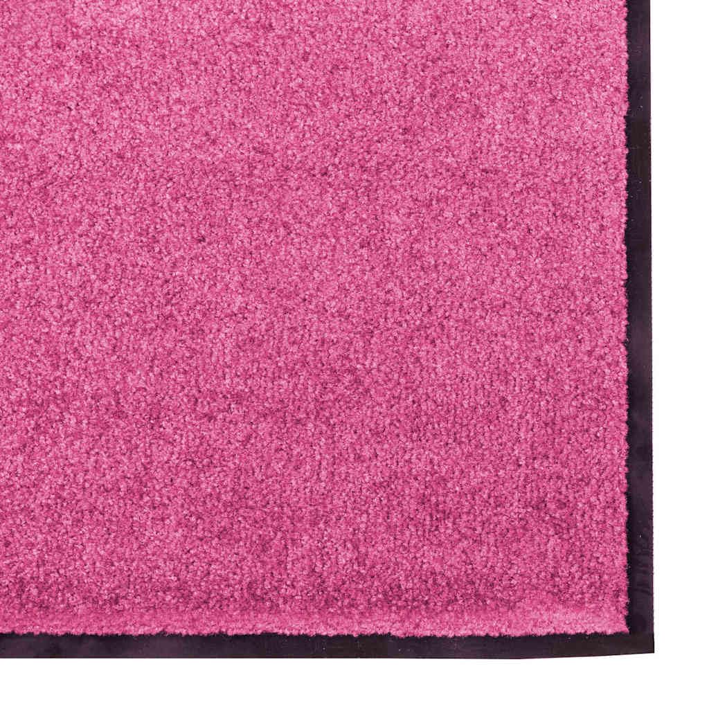 Fußmatte Rosa Schwarz 120 x 250 cm Türmatte Innen Außen