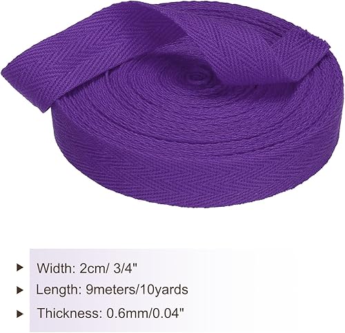 Vista 108 de PATIKIL Cinta de sarga de algodón de 3/4 pulgadas, 10 yardas, cinta de encuadernación al bies, cinta de espiga para costura, envoltura de regalos