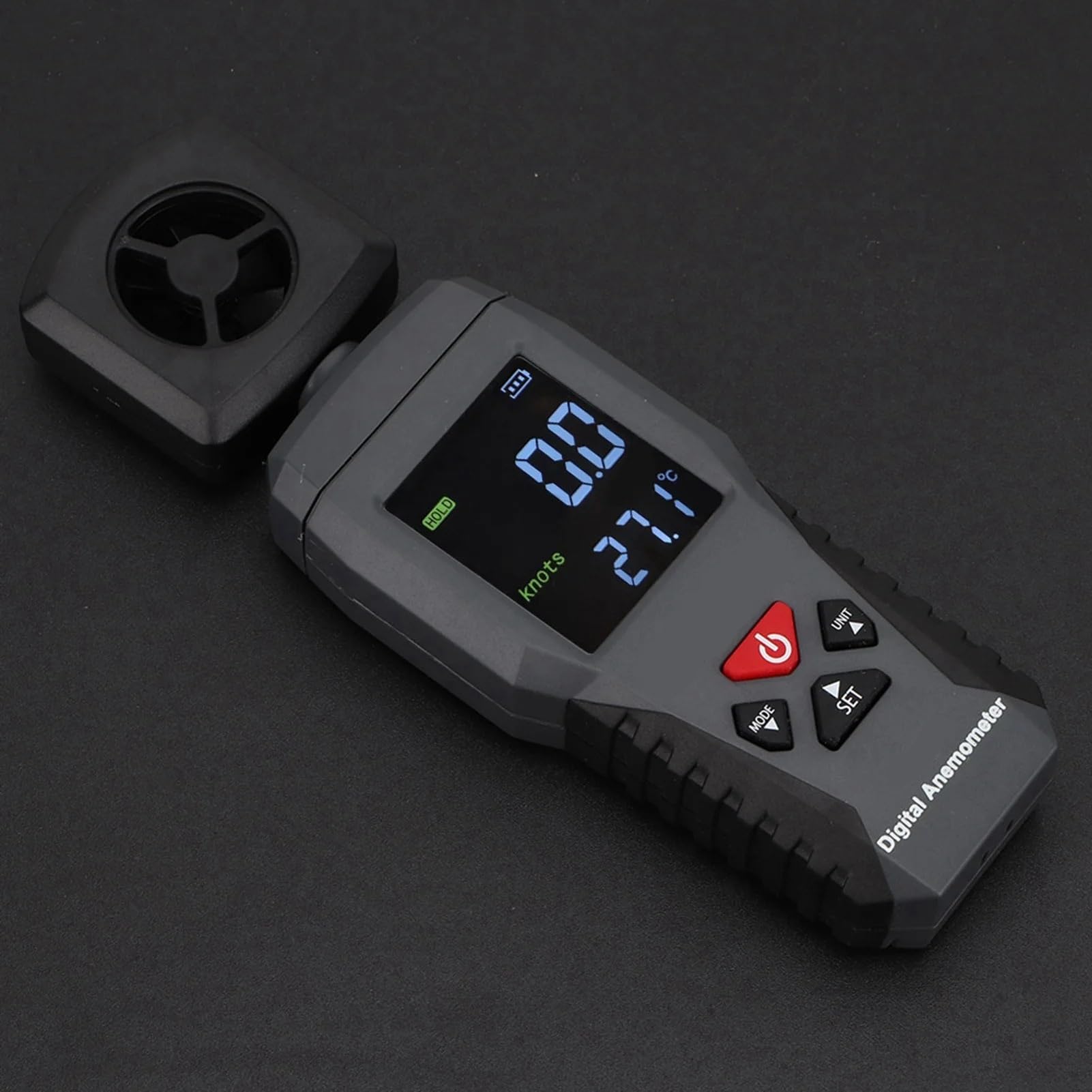 Anemómetro Portátil, Anemómetro portátil de mano, medidor de velocidad del viento