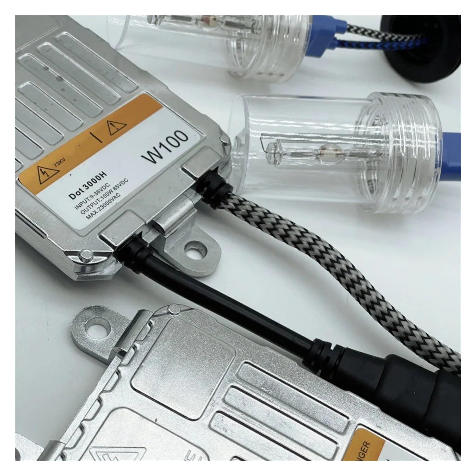 12V 24V 100W Kit De Balasto HID Xenon Bombilla Luz Coche H1 H3 H7 H11 9005 9006 4300k 6000k 8000k Lámpara Faro Automático Balasto De Xenón(8000K,H7)