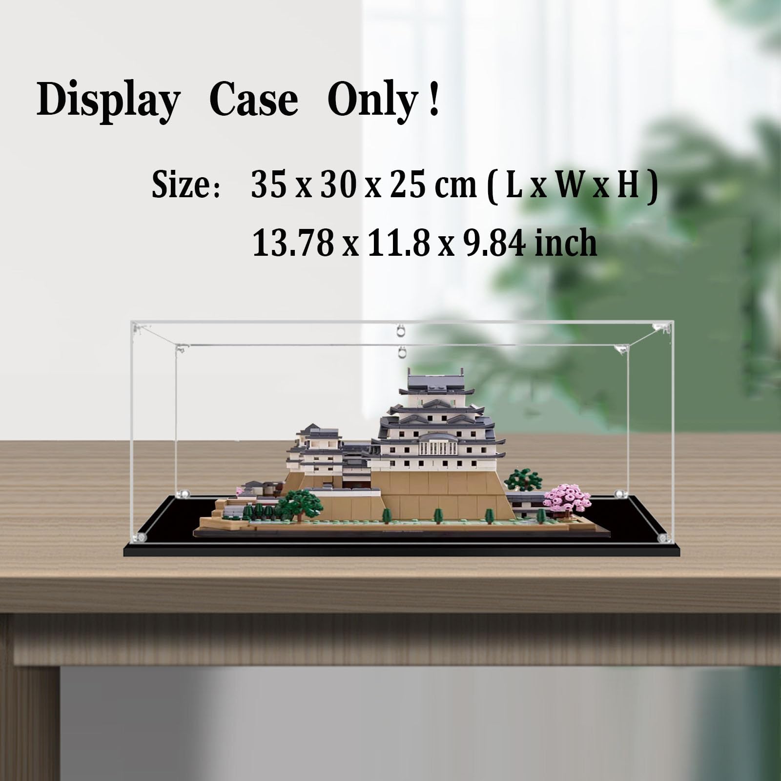 BOOVAX Display Case for Lego 21060 - Acrylic Clear Display Box for [Himeji Castle] Model - 13.7x11.8x9.84inch