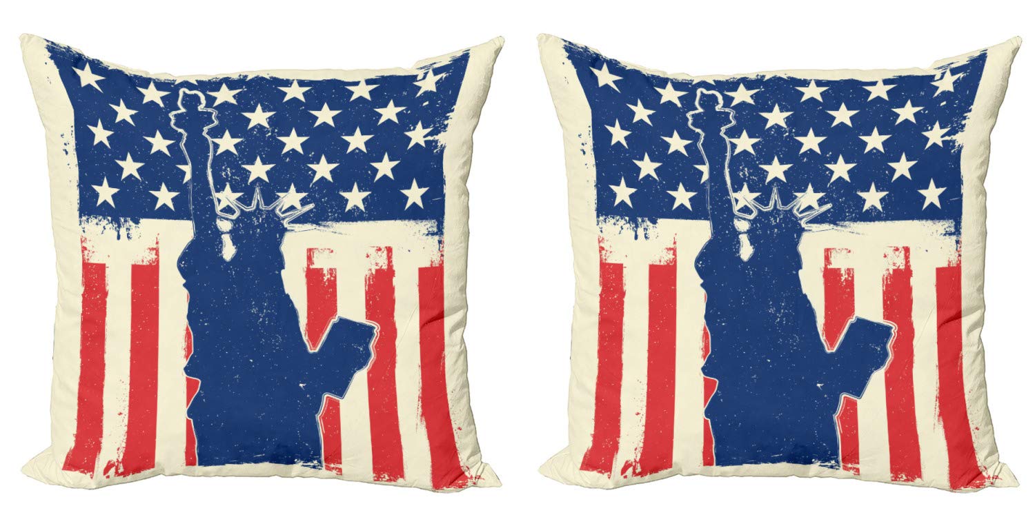 Federa Cuscino ABakuhaus Bandiera Americana – 90x40 Cm – Cuscino Decorativo In Poliestere Per Divano E Letto