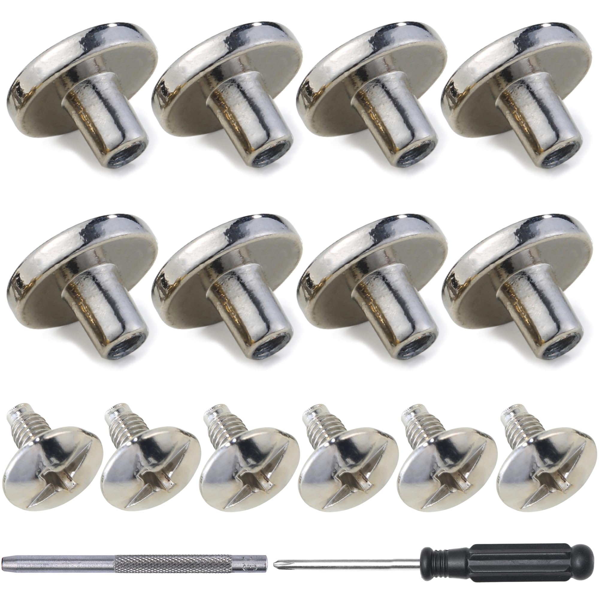 Amazon.com: YORANYO 30Sets Chicago Screws Leather Rivets Screw Rivets ...
