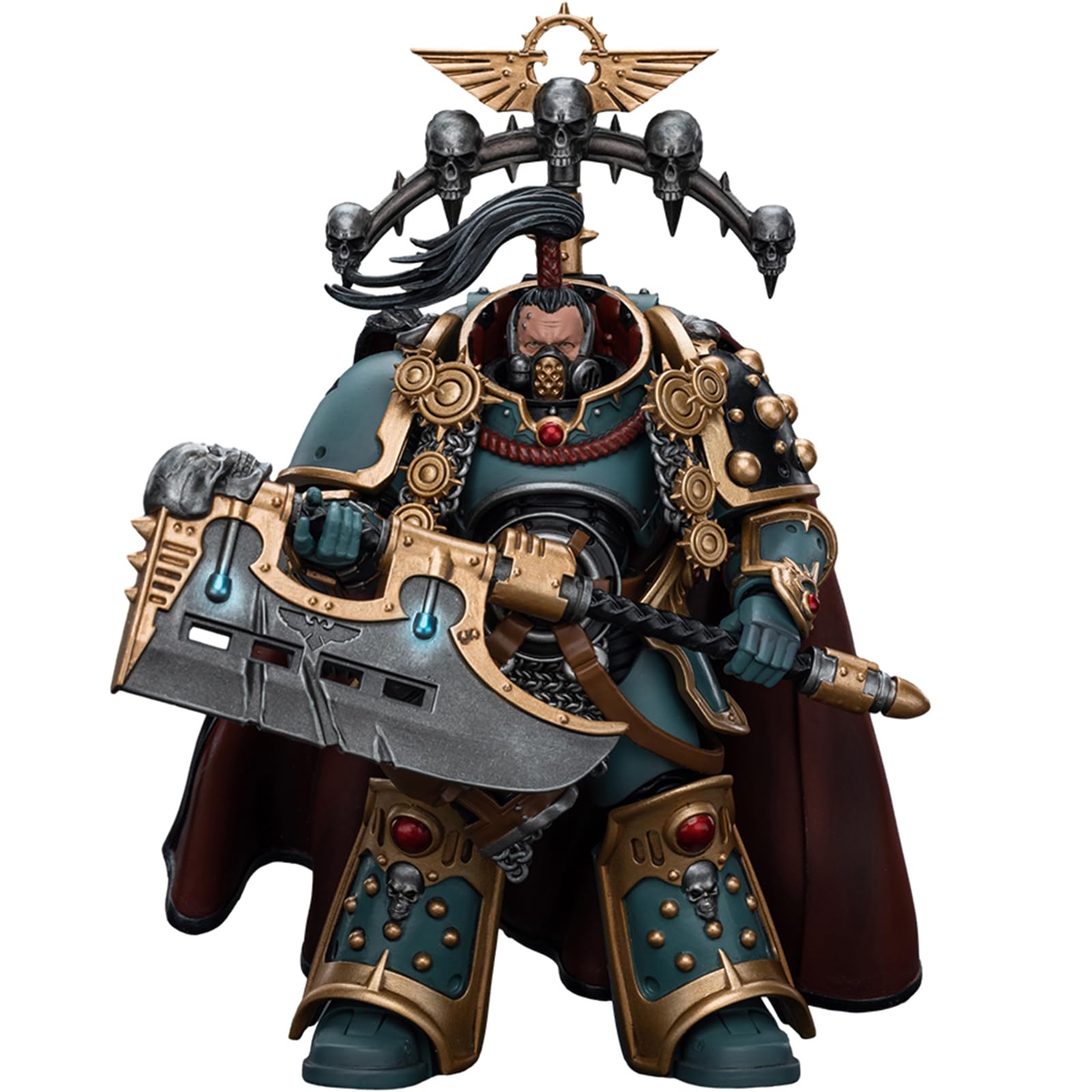 JOYTOY JT9503 Warhammer 40K The Horus Heresy, Sons of Horus Legion Praetor with Power Axe 1/18 Action Figures Soldier model