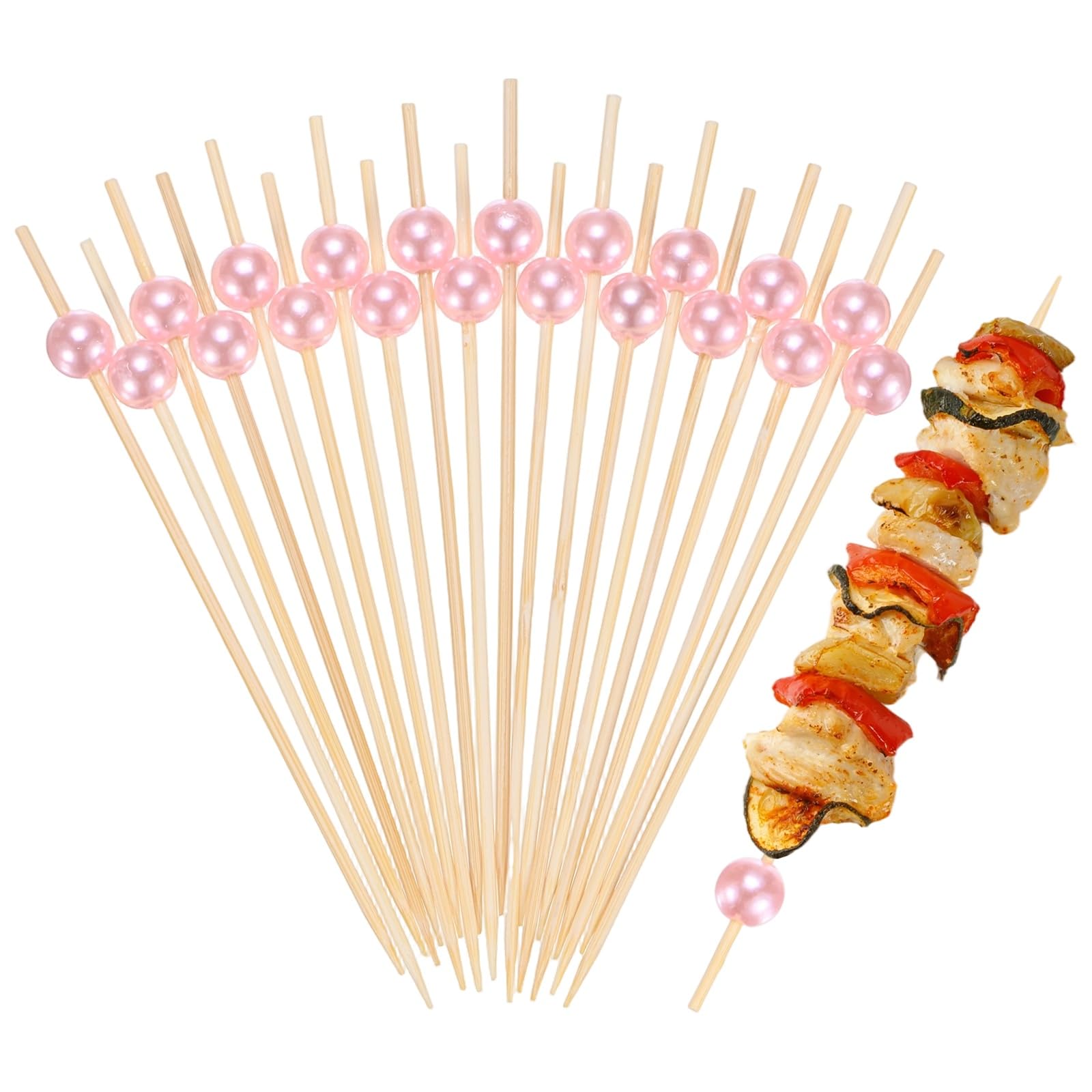 M METERXITY 100-Pack Cocktail Picks 4.7 in Bamboo — image 1