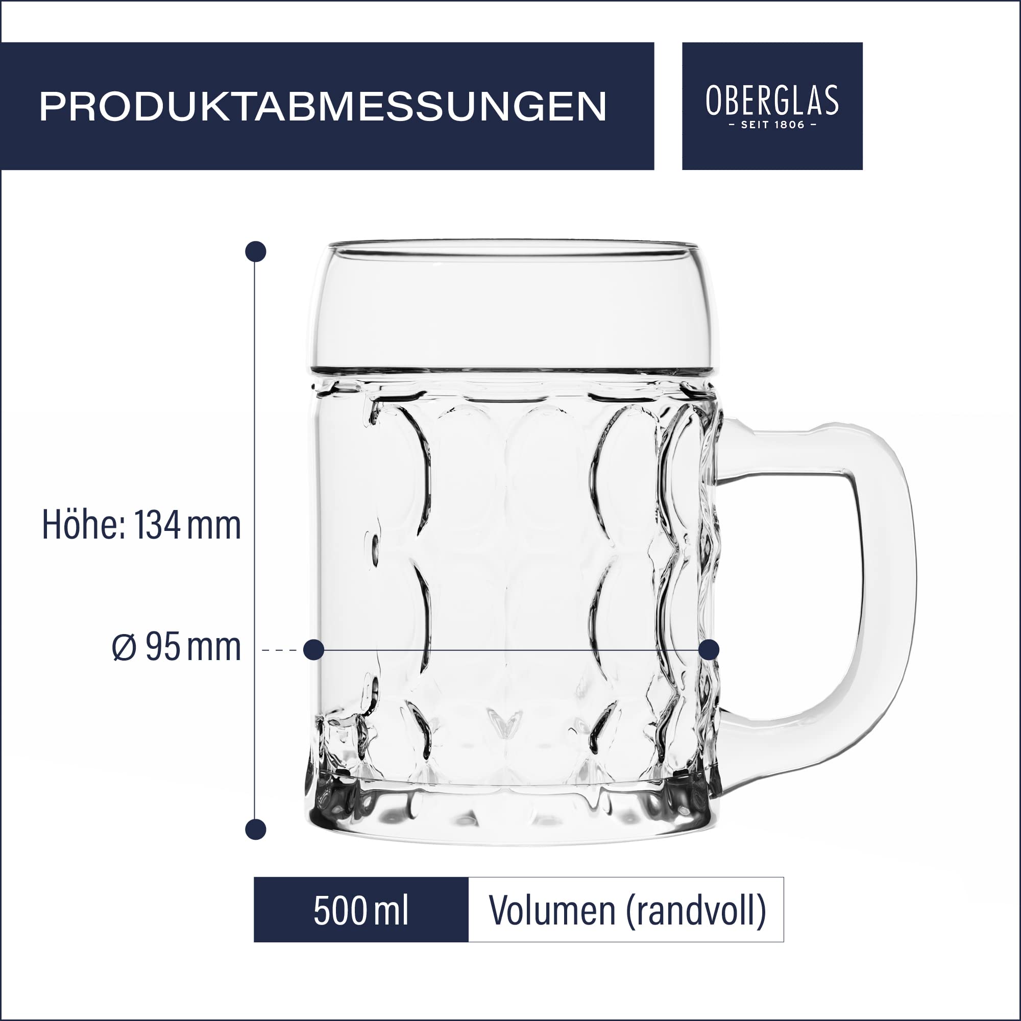 Stölzle Berkrug sar Berkrüge 0,5l 1l 4er Set, Glas
