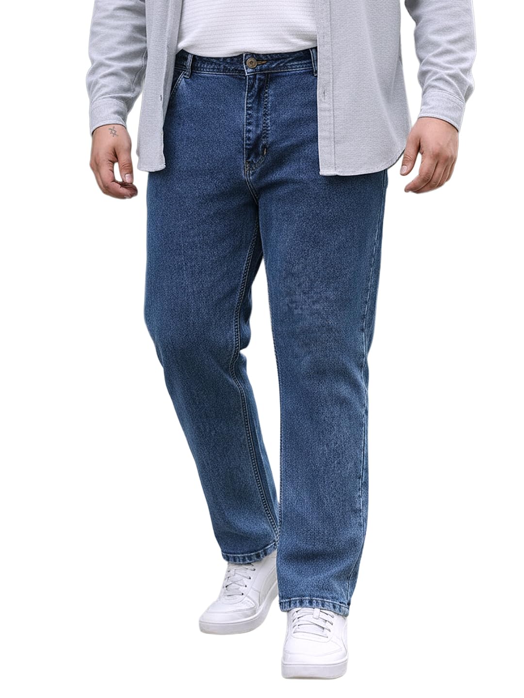 urbano plus Men's Slim Fit Washed Denim Jeans Stretchable-picture-51