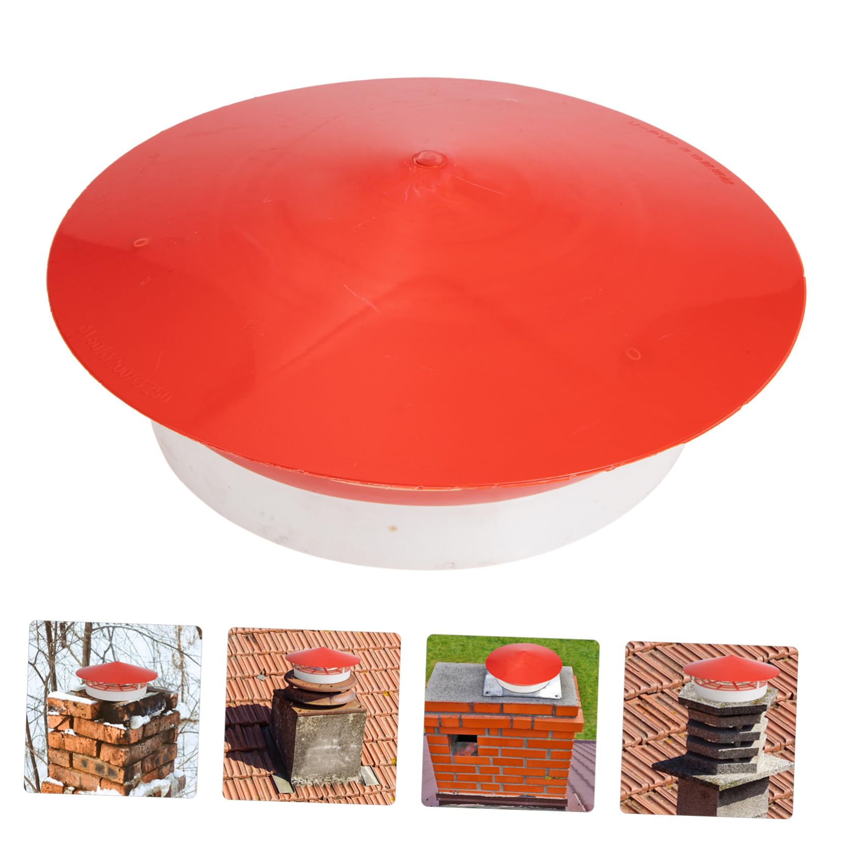 Cubierta de Chimenea a Prueba de Lluvia Diseño Inclinado para Ventilación de Techo Resistente al Agua y Fácil Instalación