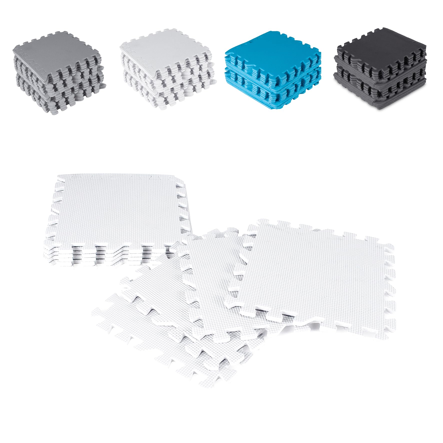 DRUNA - Puzle de Estirentes 18 Piezas | Protección para Suelo en Gimnasio y Casa | Material EVA Duradero | Antideslizant