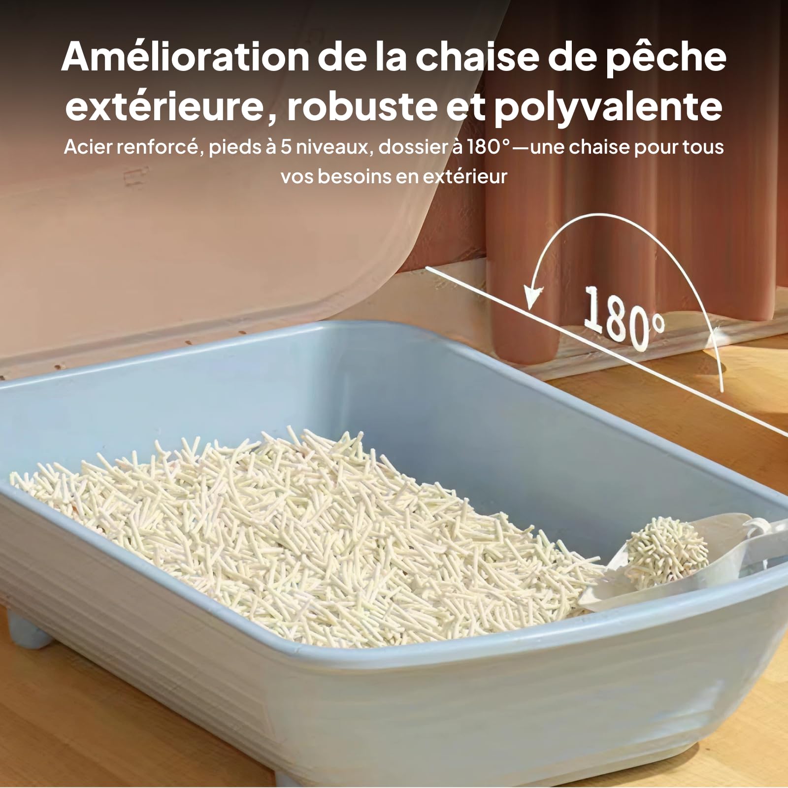 F Fityle Bac à litière pour Chat à Capuchon Toilette pour Chat pour Animaux de Compagnie Bac à litière pour Chat fermé Facile à Ranger Anti-éclaboussures, Gris Clair