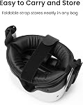 KIWI design K4 Flex Comfort Lite Bracelet de tête pour Quest 3/3S, Bracelet de remplacement réglable original avec PU Padding mousse, plus grand appuie-tête & Rationalisation Design, Conçue pour l'utilisation en direct (pas de batterie)