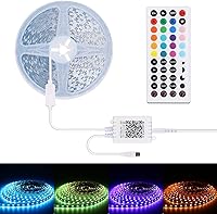Vista 5 de ALED LIGHT 5050 10M 600Leds RGB 60leds/m SMD Kit de tiras LED que cambian de color no impermeables +44 teclas IR Remoto+24V AC fuente