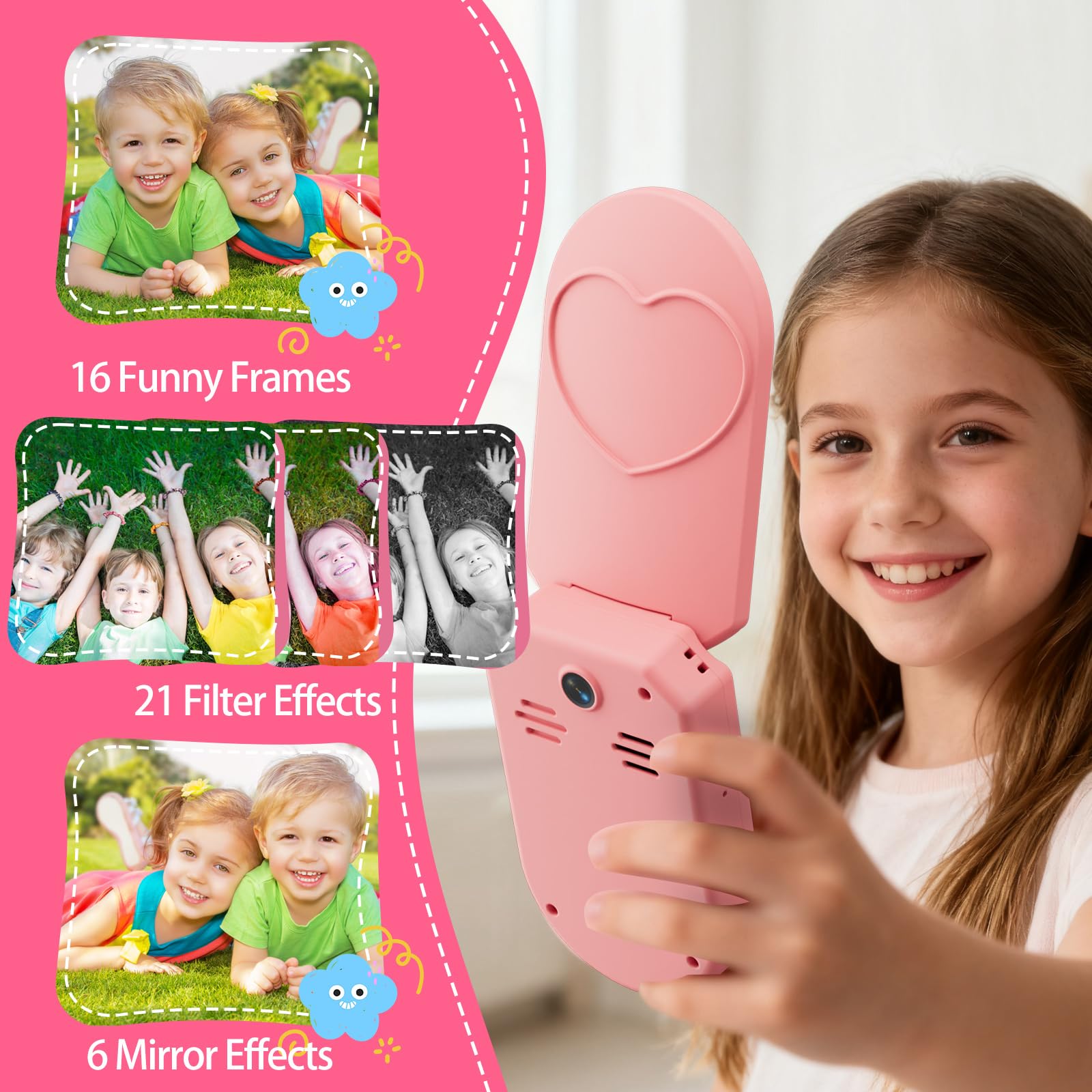 Amazon.com: Kids Camera, 3-7 Years Old Girls Gifts, 2.0-inch Flip