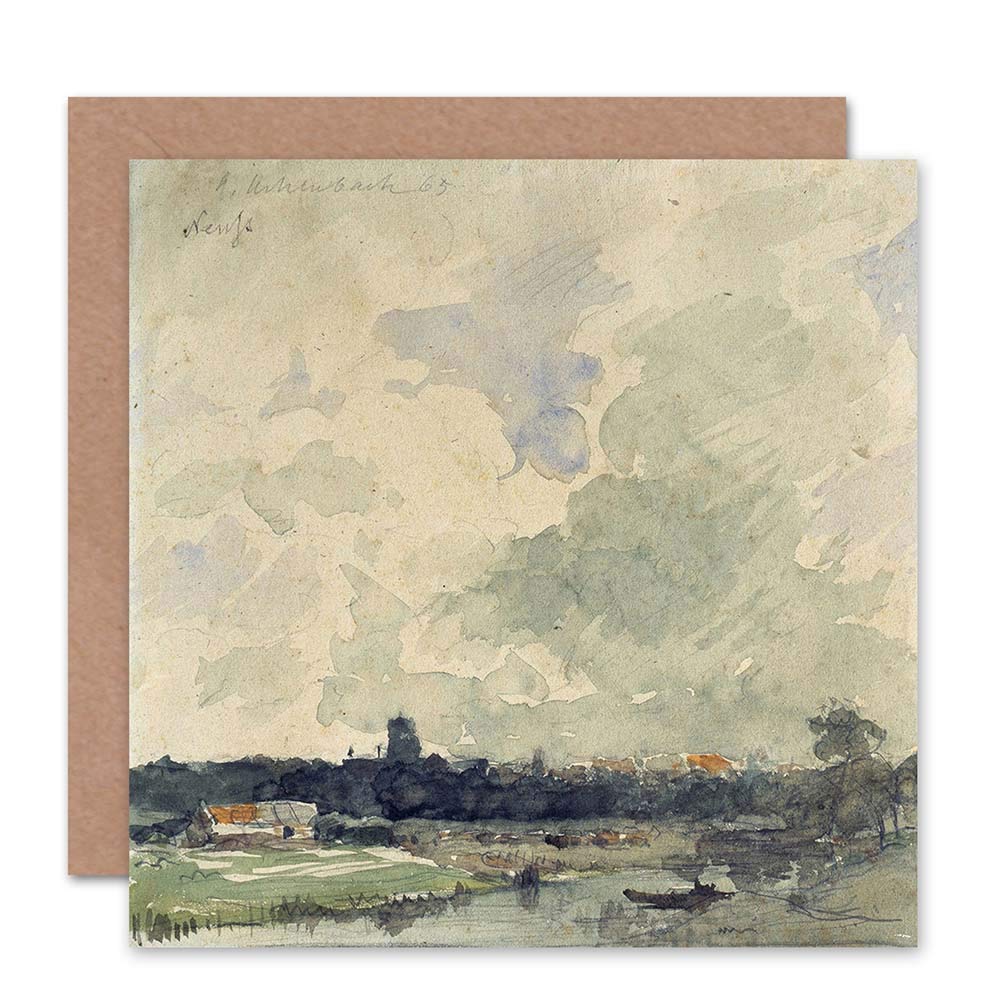Wee Blue Coo CARD GREETING ACHENBACH NEUSS VIEW PAINTING