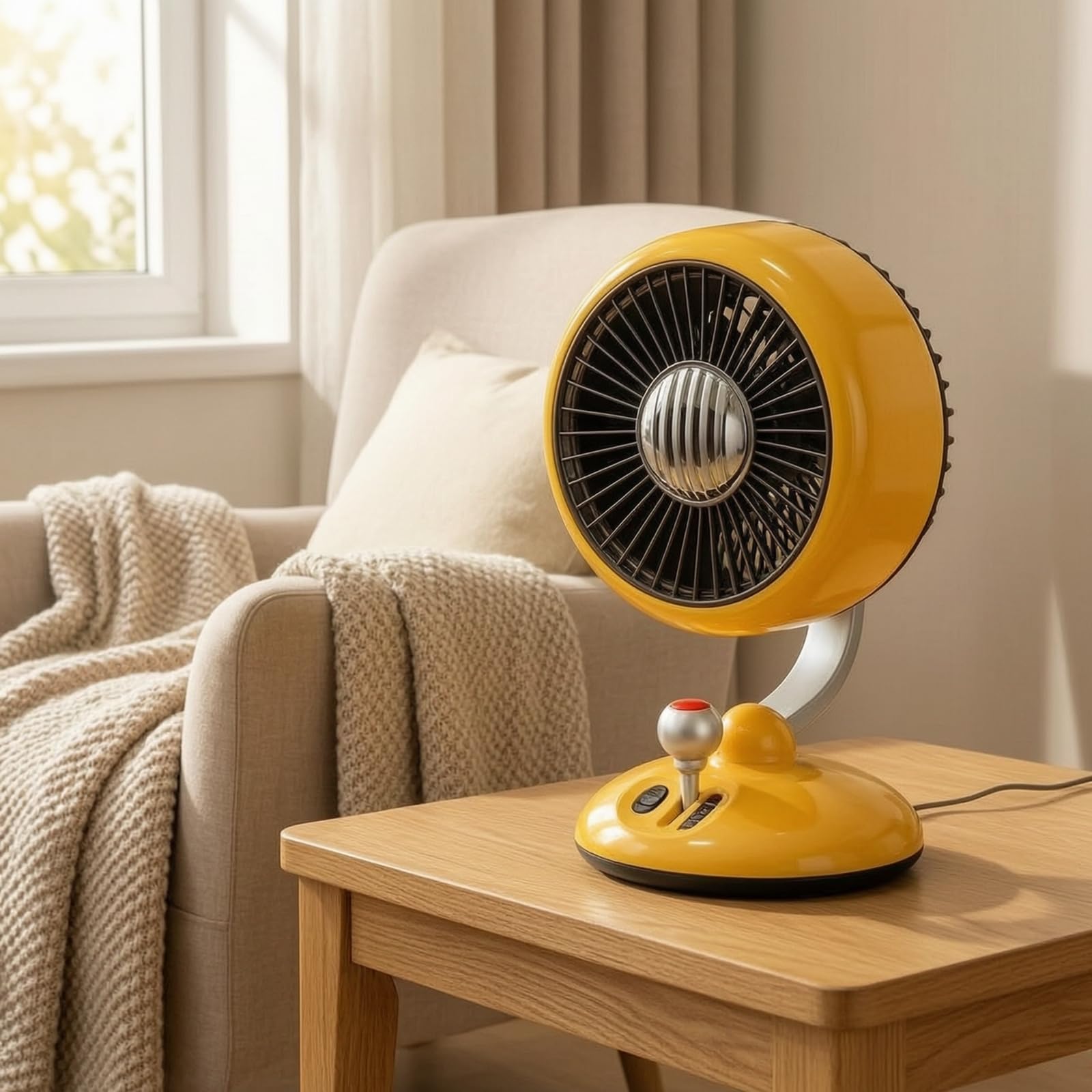 Ventilatore USB da Scrivania Ventilatore da Tavolo Silenzioso Portatile Ricaricabile con Griglia Arrotondata Regolazione Velocità a Materiale Plastica Adatto per Lavoro Casa Riposo, Rosso