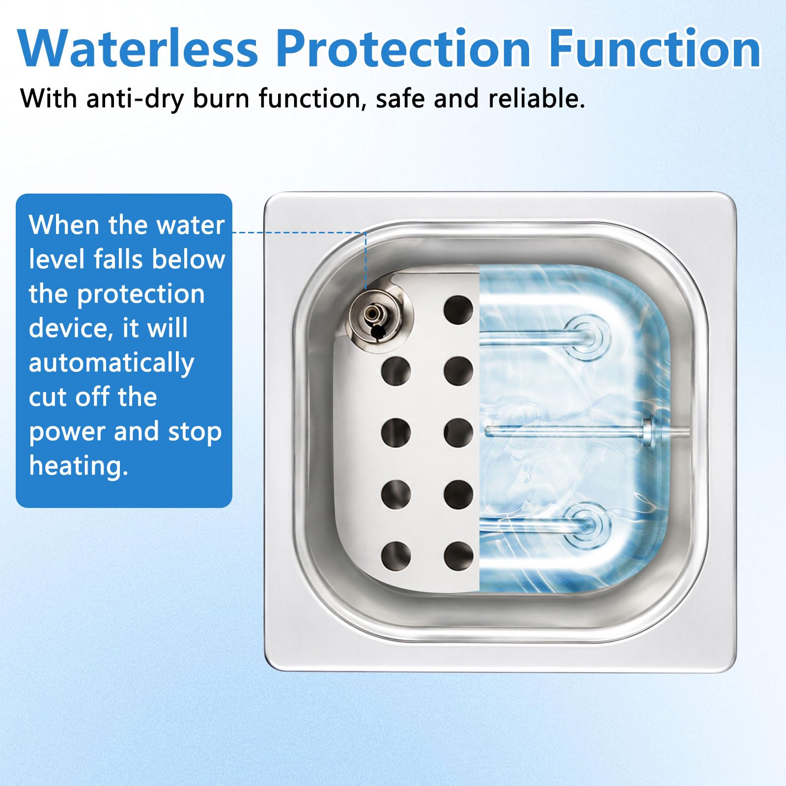 Bagno d'acqua da laboratorio da 350 W, 3 l