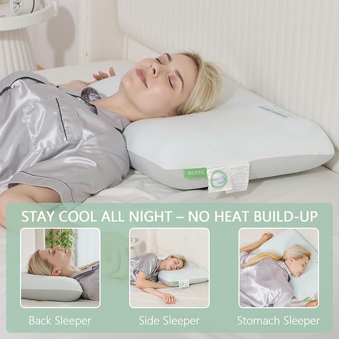 Almohada Espuma de Poliuretano Extra Suave Refrescante con Soporte Cervical miniatura 5