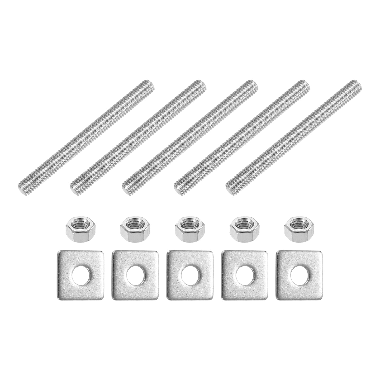 Photo 1 of uxcell 5/16"-18 UNC Fully Threaded Rod - 5 Pcs