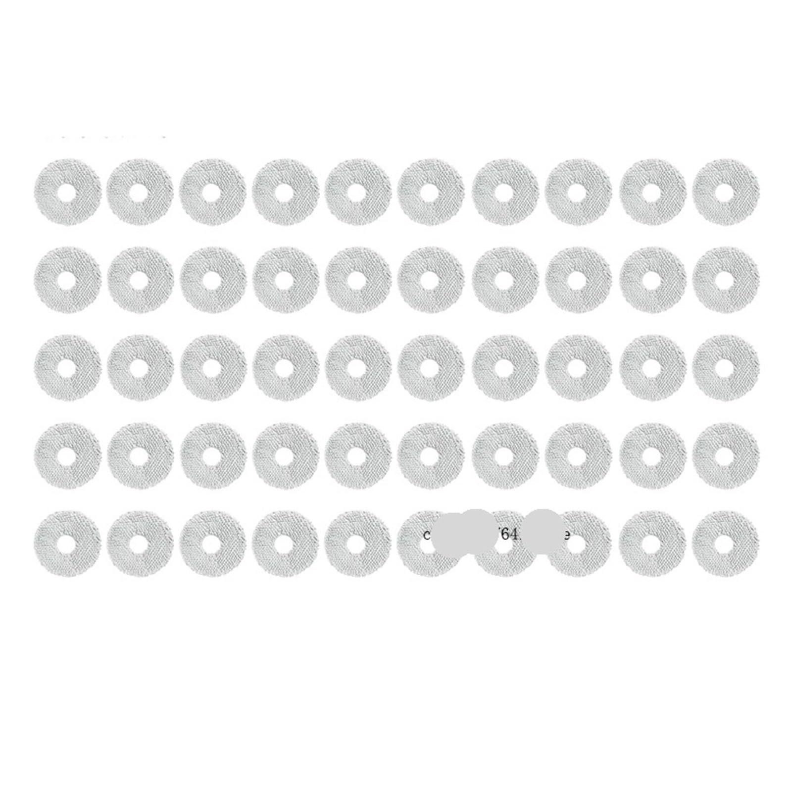 EEZII Mop Cloth,compatible ForXiaomi， Robot Vacuum S10+ S20+ X10+ X20 Plus B101CN For Dreame L10S Ultra L10S Pro L10 Prime S10 Pro(50pcs)