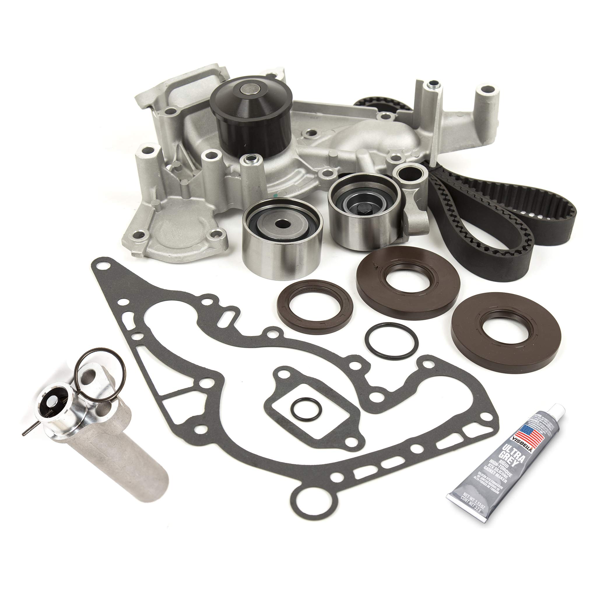 maxpeedingrods Timing Belt Tensioner Water Pump Kit fit 98 03 for