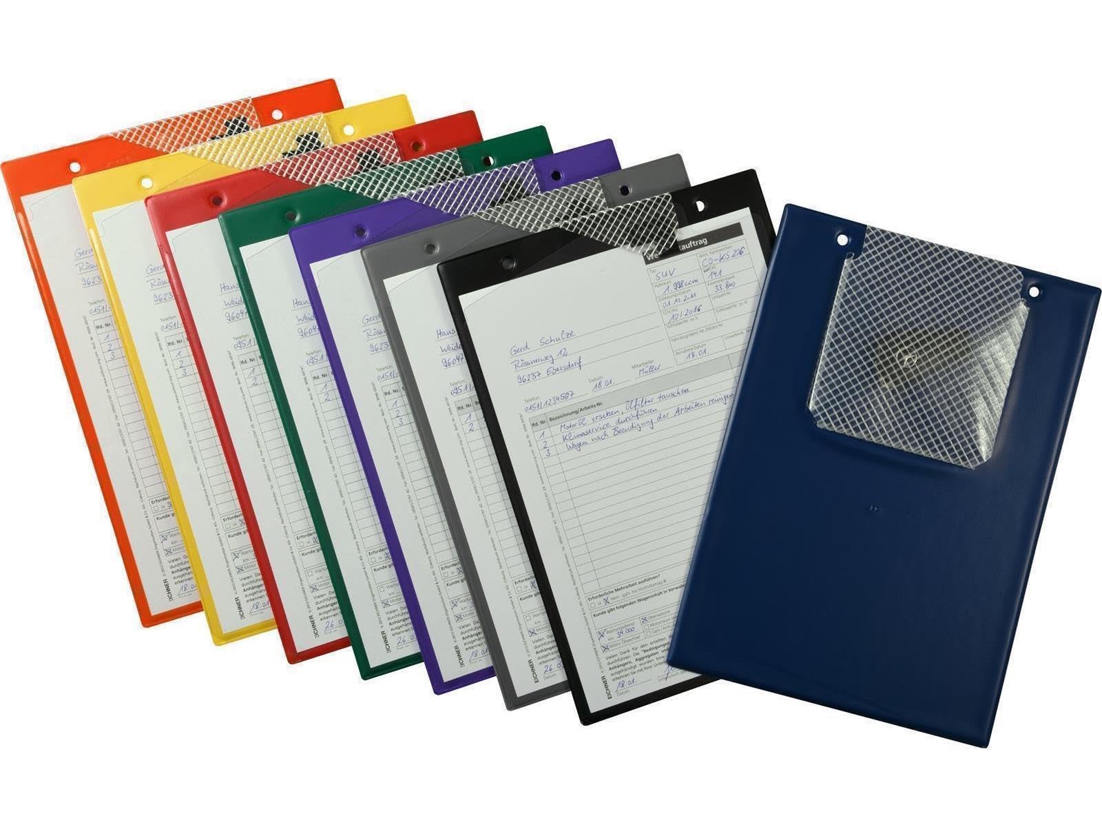 Borsa "Plus" con scomparto per chiavi, DIN A5, blu (contenuto: 10 pezzi)