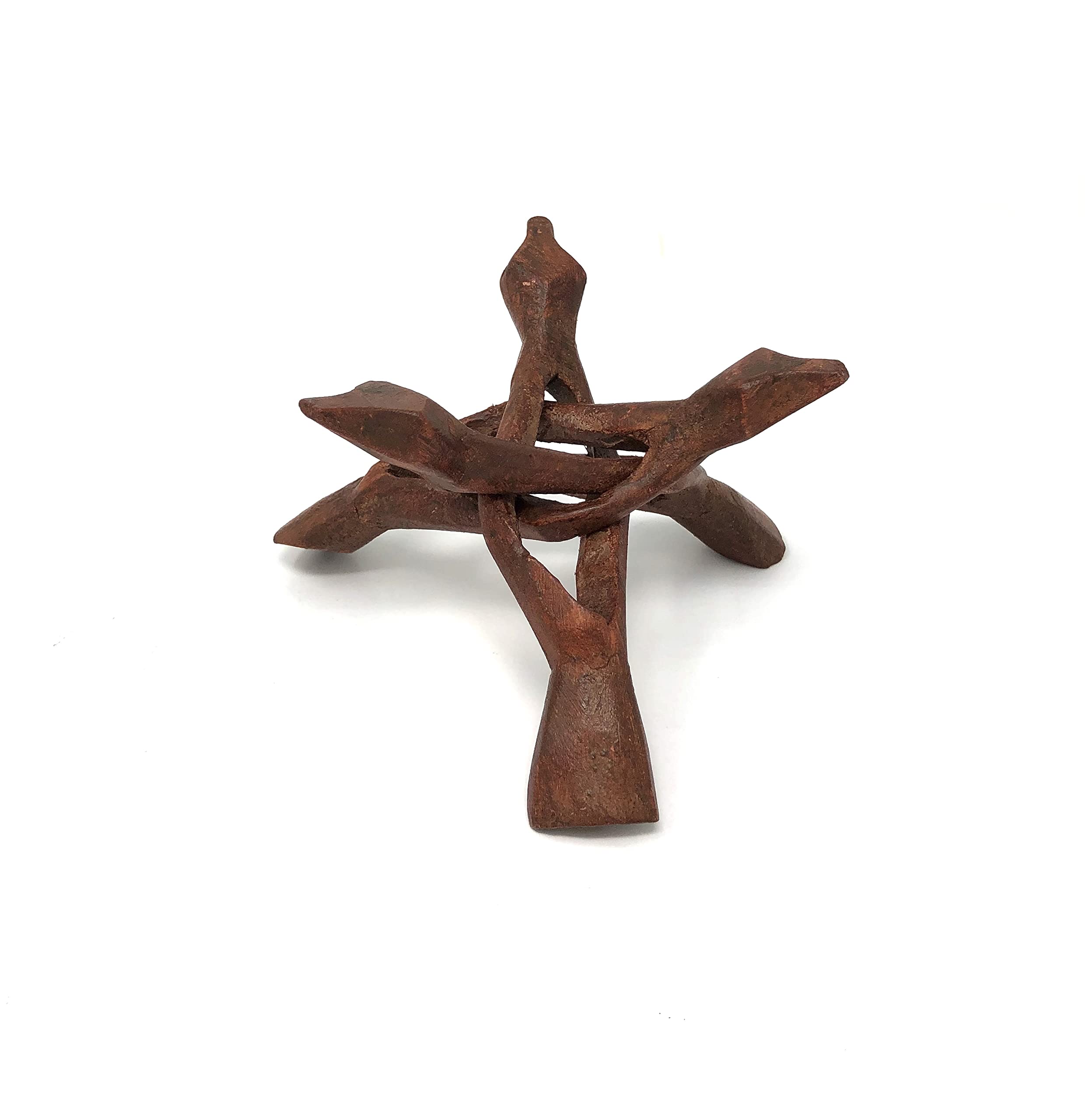 Shreyshti Wooden Cobra Stand, Tripod aprox. 6"