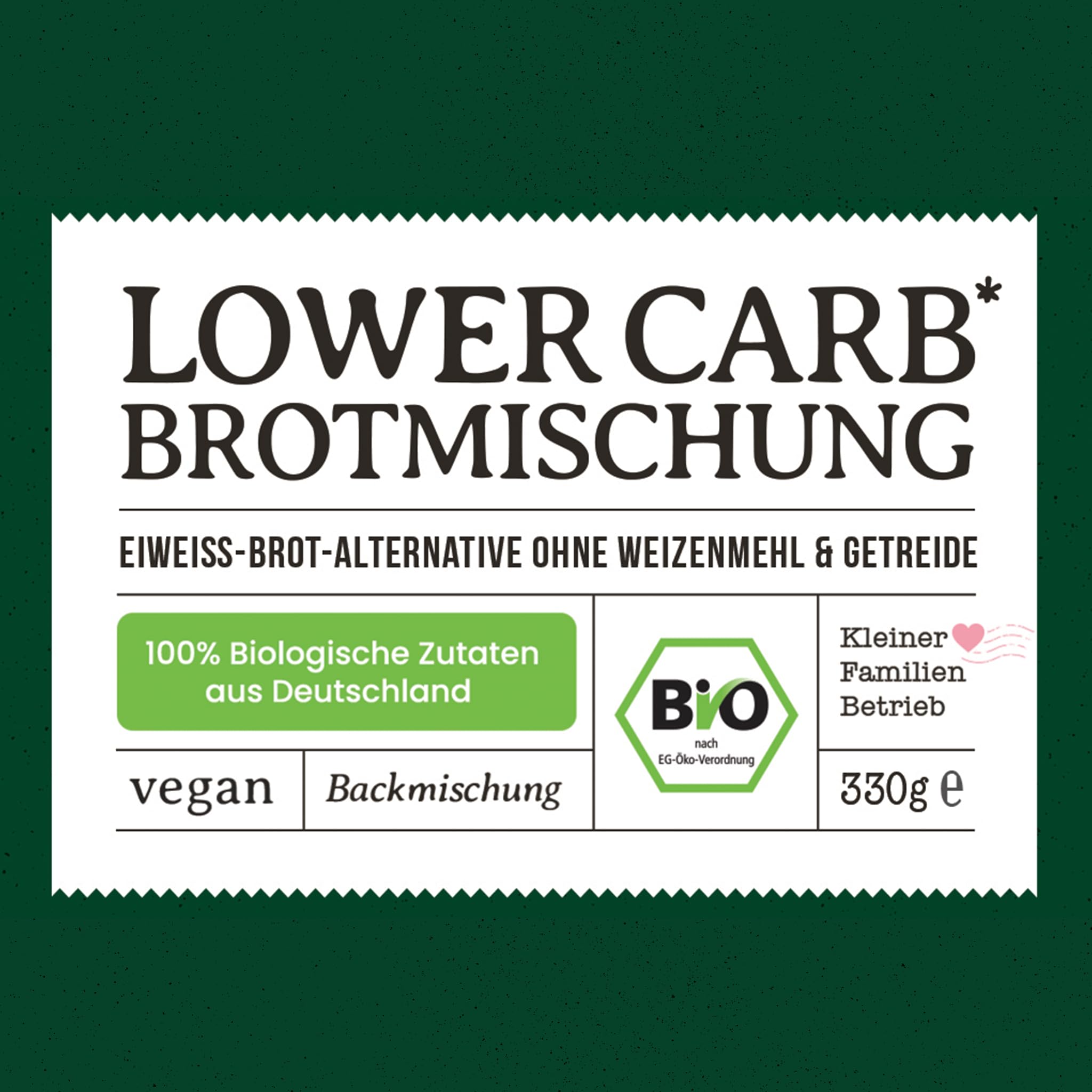 Keto Brot Backmischung – vegane Lower Carb Eiweißbrot Brotbackmischung mit wenig Kohlenhydraten – proteinreich für ketogene Ernährung – für Ofen, Brotbackautomat & Brötchen – Bake with Love- 10er Pack