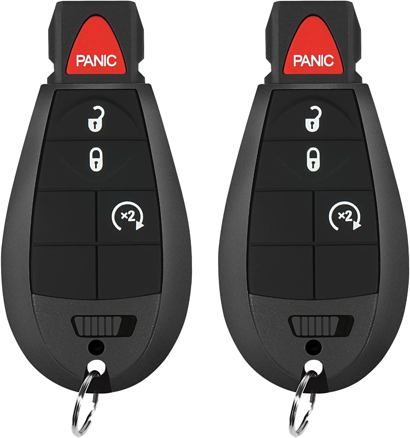 4 Button Key Fob Compatible for 2013 2014 2015 2016 2017 2018 Dodge Ram 1500 2500 3500 Keyless Entry Remote Replacement for GQ4-53T