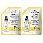 J.R. Watkins Foaming Hand Soap Refill, Moisturizing Foam Hand Wash, Formulated with Plant-Based Cleansers, Alcohol-Free, Cruelty-Free, Lemon, 28 fl oz, 2 Pack