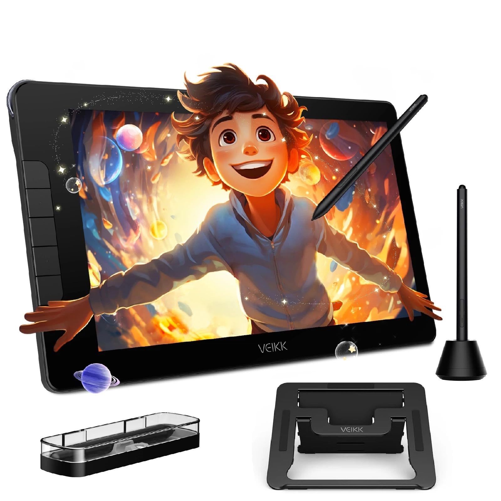 美品　VEIKK 液タブ Studio 16液晶ペンタブレット 15.6インチ Amazon | VEIKK 液タブ Studio 16 液晶ペンタブレット 15.6インチ IPS