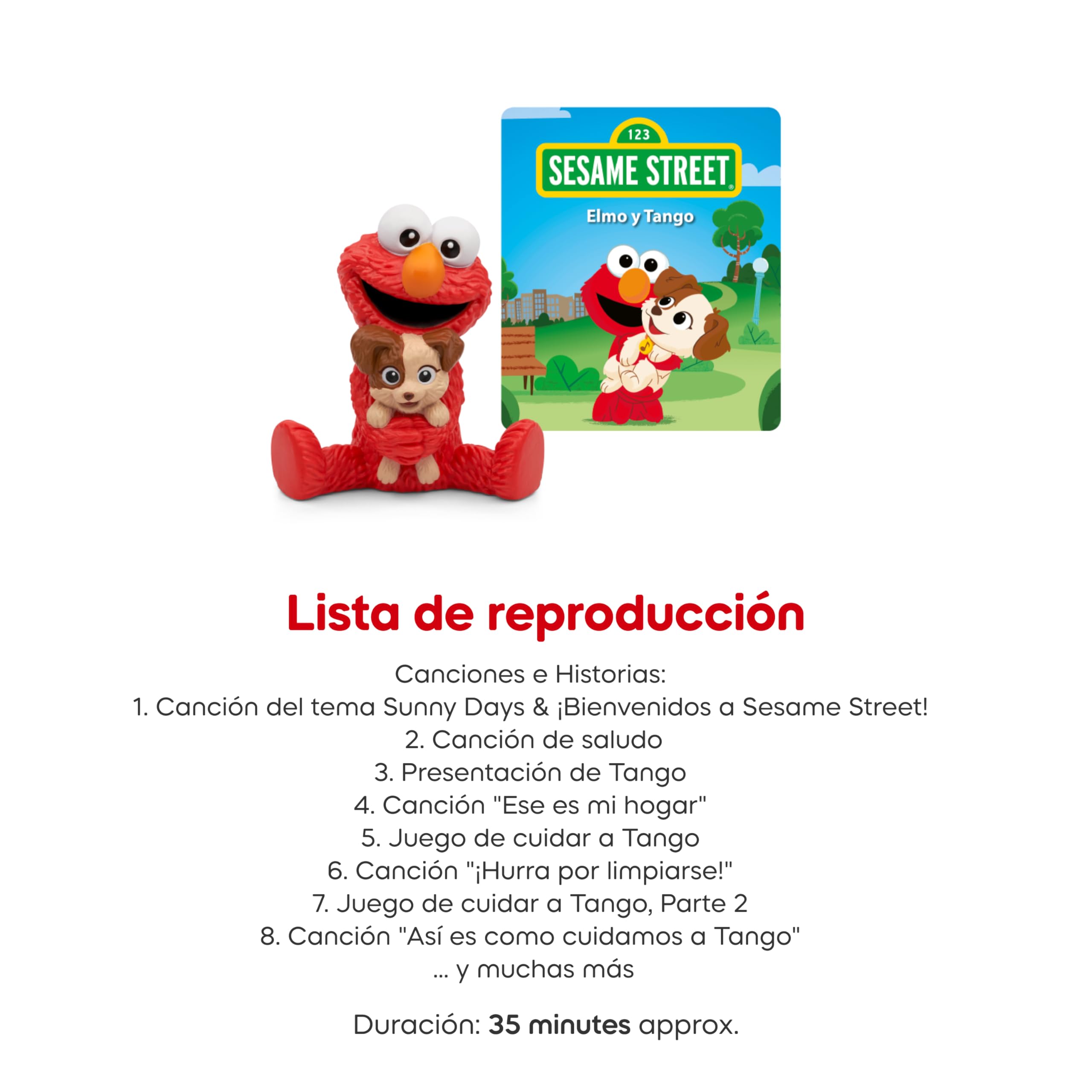 Tonies Elmo & Tango Audio Toy Figurka z Ulicy Sezamkowej [hiszpański]