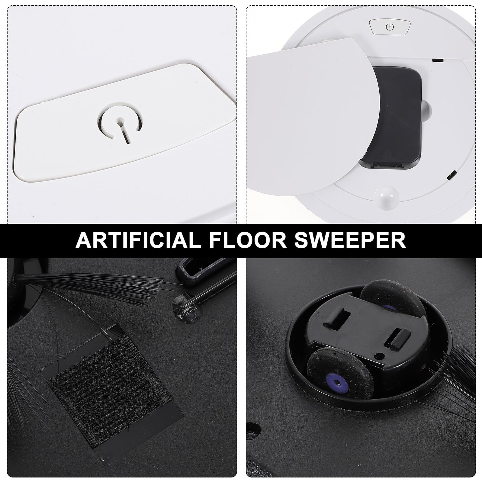 Robot Fregador de Suelos Blanco para Hogar USB Inteligente