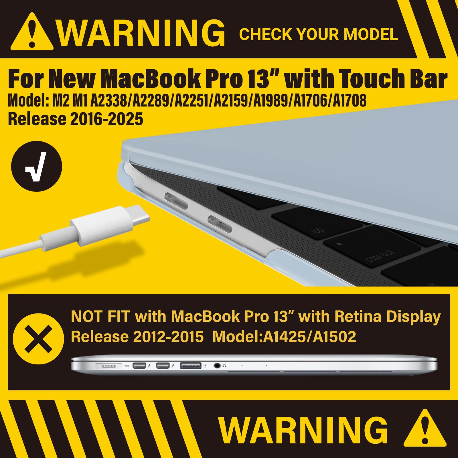 Amazon.com: IBENZER Compatible with 2025 2024 M2 MacBook Pro 13