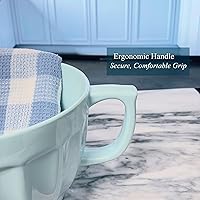 Vista 5 de UPware Latte Style Melamine Batter Bowl with Pour Spout, Handle and Non-Slip Base, Grip Handle for Easy Mix and Pour, Home Essentials Cooking and