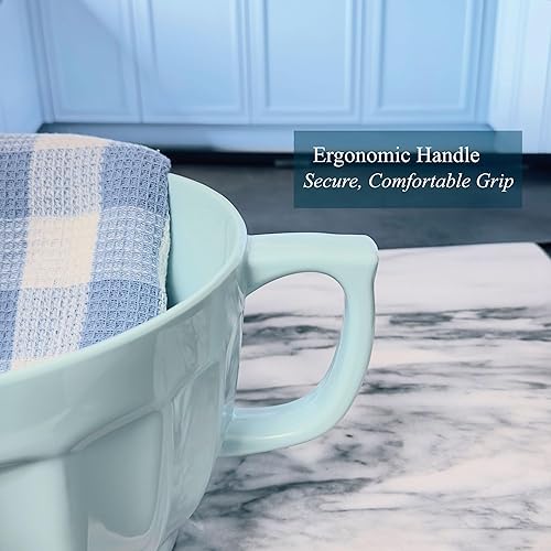 Miniatura 5 de UP ware - Tazón de melamina con boquilla para verter, mango y base antideslizante, mango de agarre para mezclar y verter fácilmente, herramientas