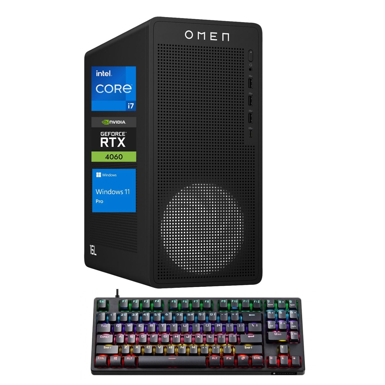 Amazon.com: HP OMEN 16L i7 RTX 4060 Gaming Desktop, Intel