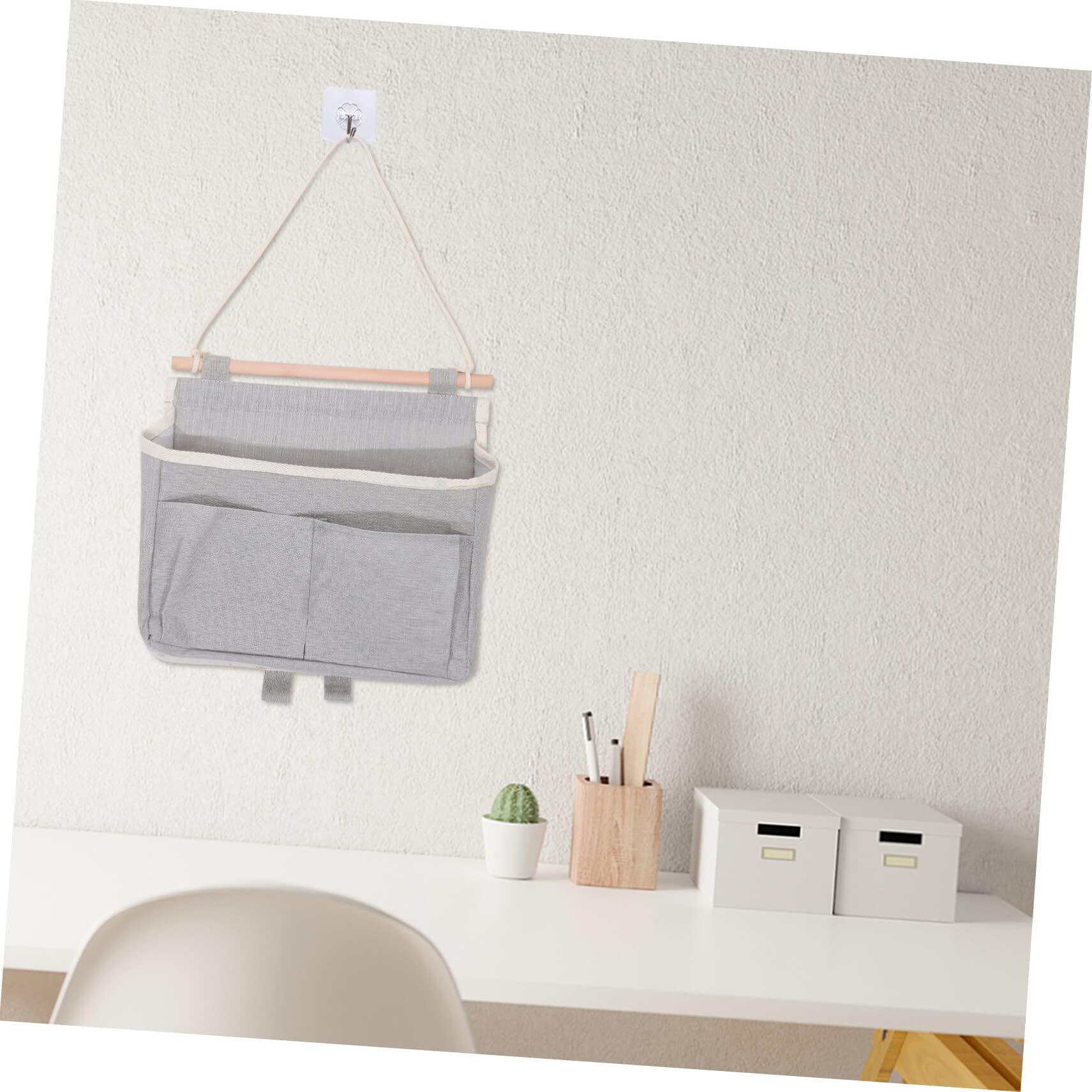 FOMIYES 4 Pz Borsa Portaoggetti a Parete Organizzatore Di Articoli Vari Armadio Portaborse Organizer Da Appendere Con Tasche Porta Libri Da Parete Sospeso Cotone Bambino Vestiti Appesi
