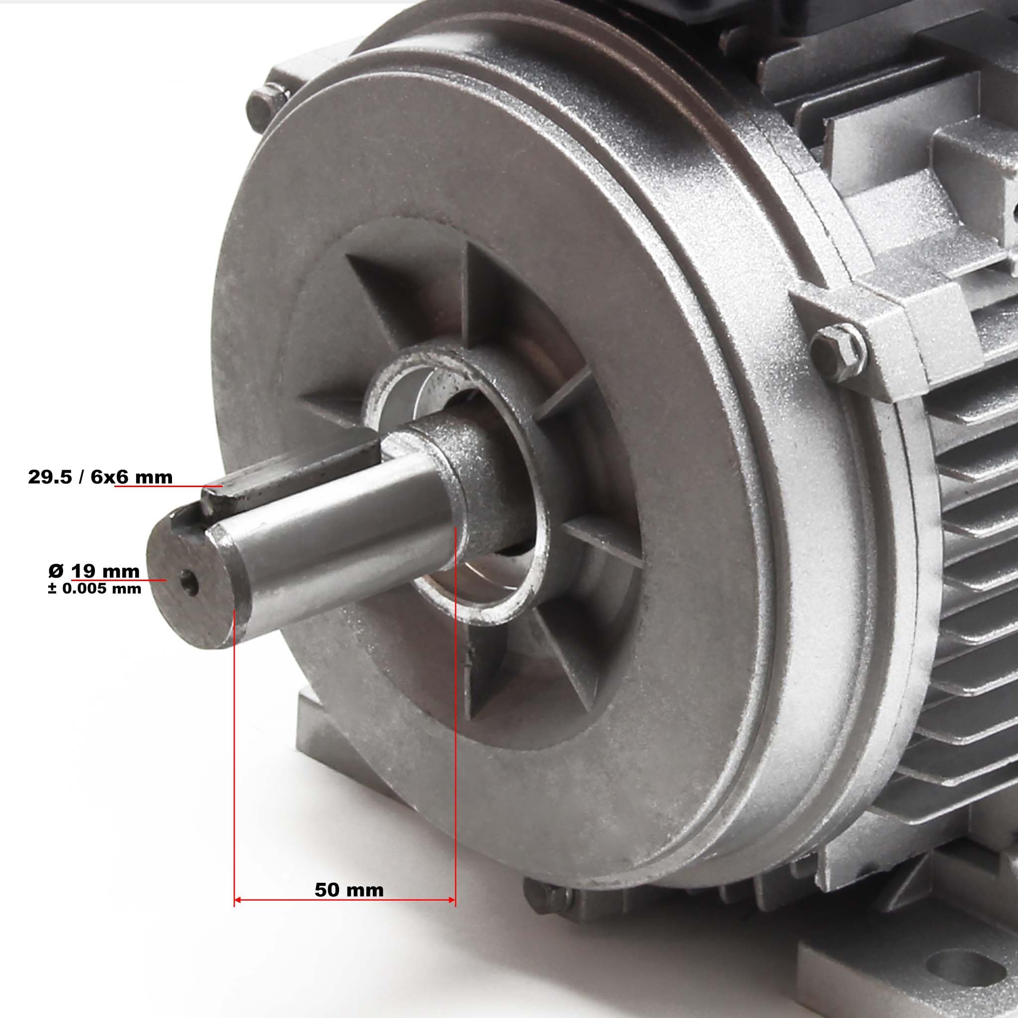 Elmar Elektromotor 90 Elektromotor 3 KW (ca. 4 PS), 2800 U/min, Einphasig 230V - Mit Riemenscheibe, Ideal Für Kompressoren Oder Maschinen Elektromotor 3 KW Einphasig