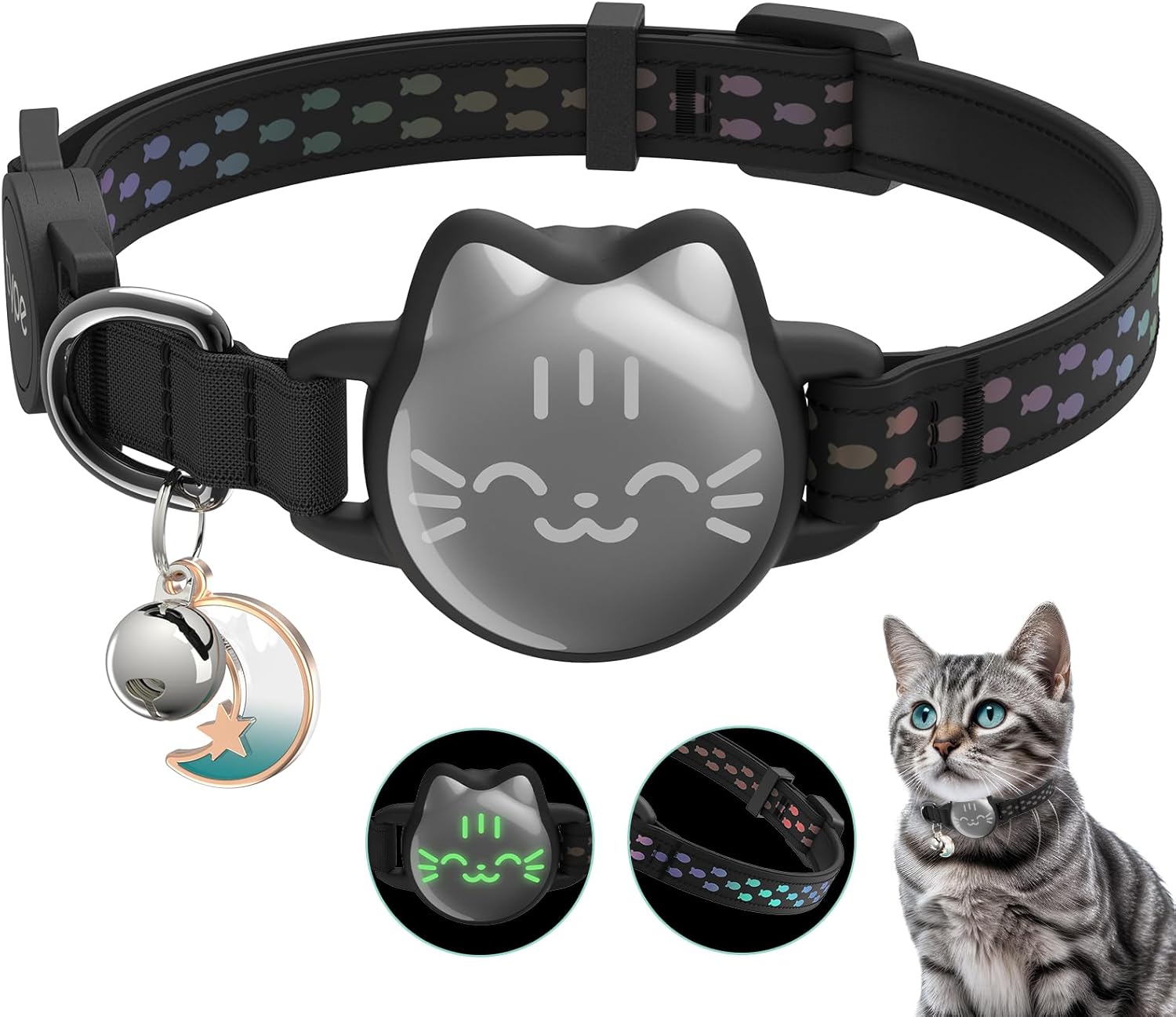 Waterproof Airtag Cat Collar
