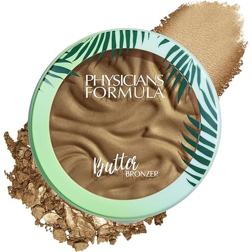 Physicians Formula Murumuru Butter Bronzer, Moisturizing, Nourishing Murumuru Butter for Silky Glow, Dermatologist Tested, Hypoallergenic, Vegan & Cruelty-Free - Brazilian Glow