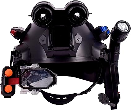 Sunny Days Entertainment Maxx Action Commando Helmet Includes 10 Accessories, Working Microphone, Detachable Flashlight, Foam Darts, Role Play Kids