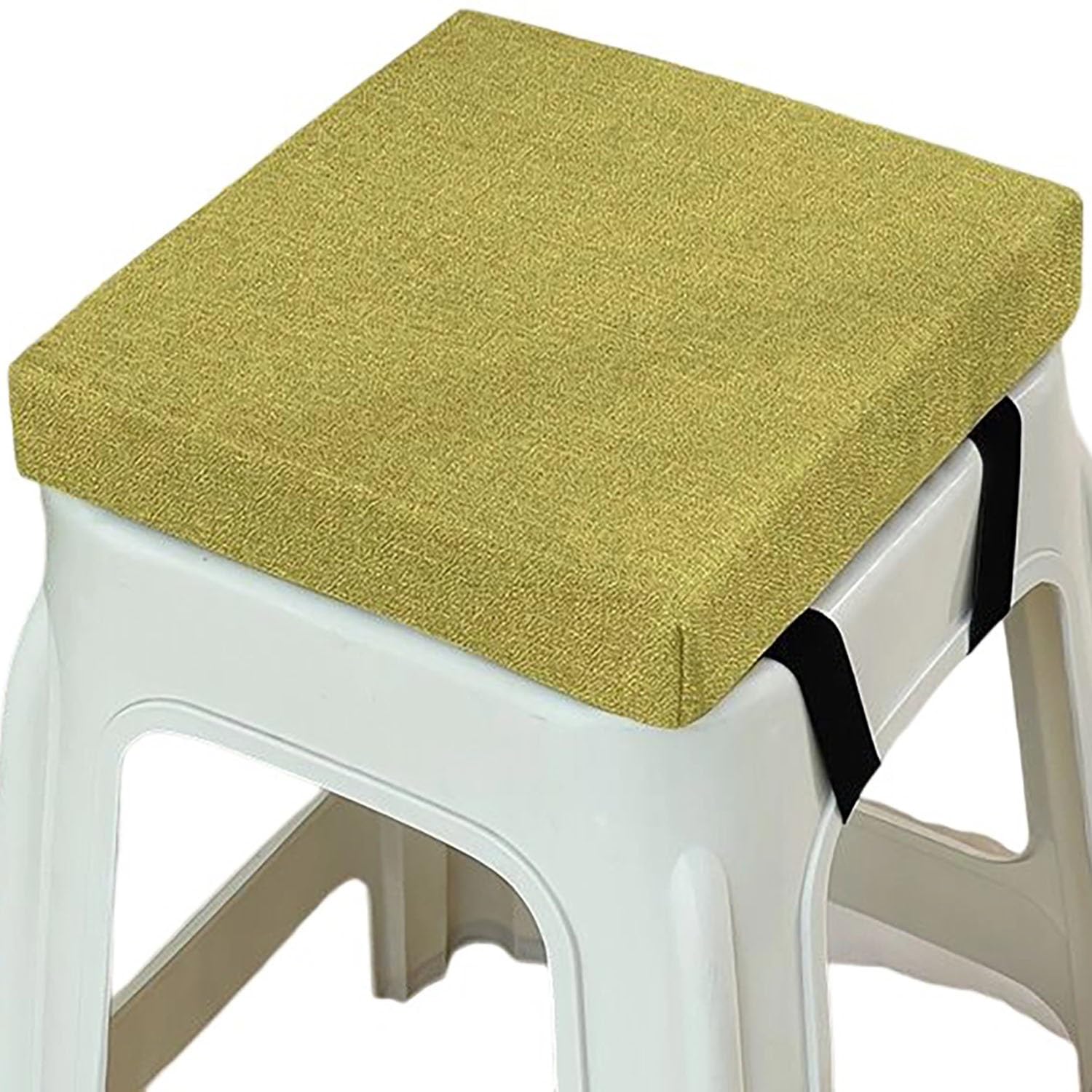 Square Bar Stool Seat Cushions with Ties Anti-Slip Chair Cushions 25x25/40x40/30x30cm Memory Foam Chair Pad with Washable Cover for Outdoor,Indoor,Garden,Dining,Kitchen,Bar Chairs(A6,50x50x8cm) — image 1