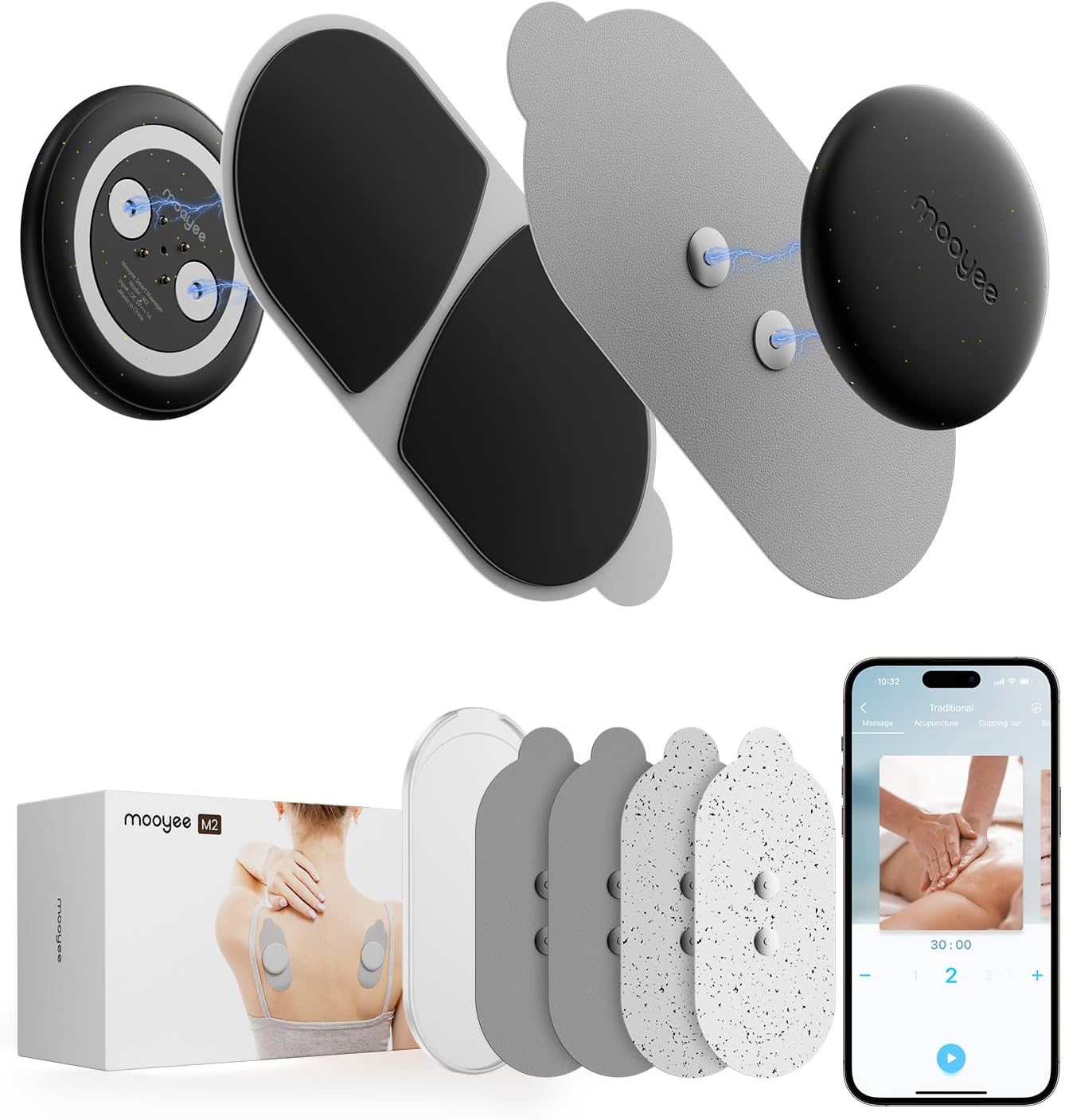 Wireless TENS Unit for Pain Relief, 18 Modes App Control Tens Machine & Deep Tissue Muscle Stimulator for Pain, Soreness & Muscle Relief – Ideal for Back, Neck, Shoulders, Arms & Legs Wireless TENS Unit for Pain Relief, 18 Modes App Control Tens Machine & Deep Tissue Muscle Stimulator for Pain, Soreness & Muscle Relief – Ideal for Back, Neck, Shoulders, Arms & Legs