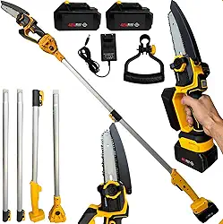 Motosserra com extensor 48v Nakasaki De Galhos serra Eletrica Bateria com extensor 3M