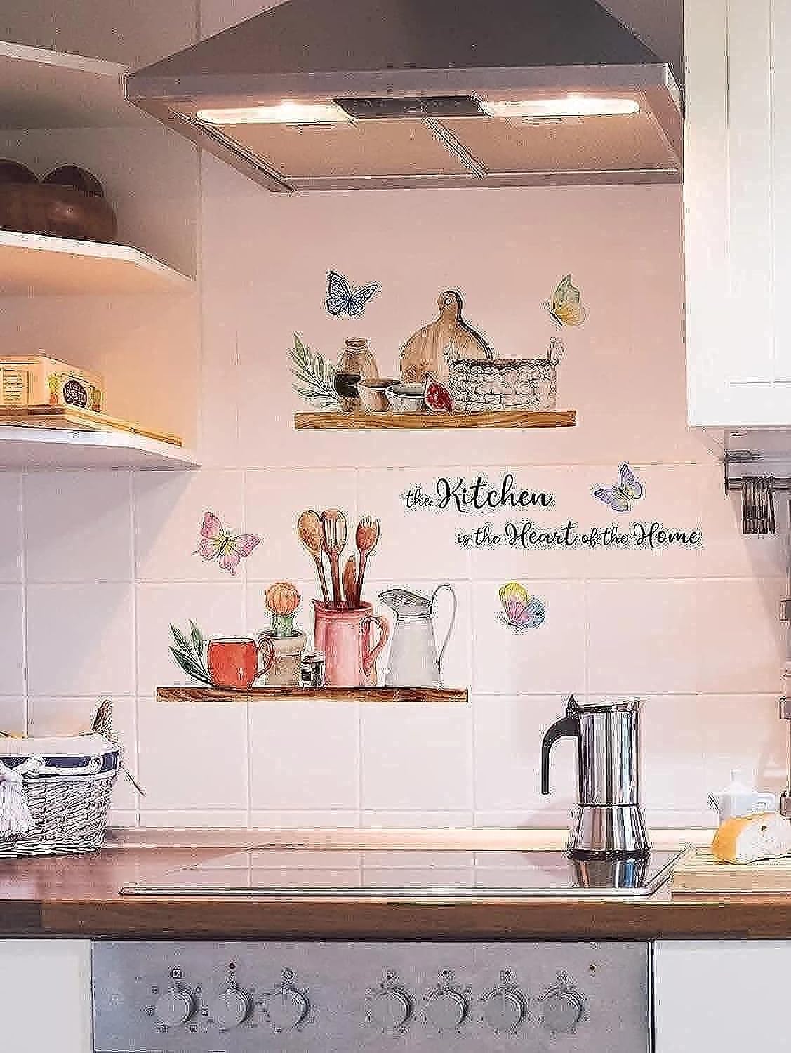 Wall sticker with slogan for kitchen
