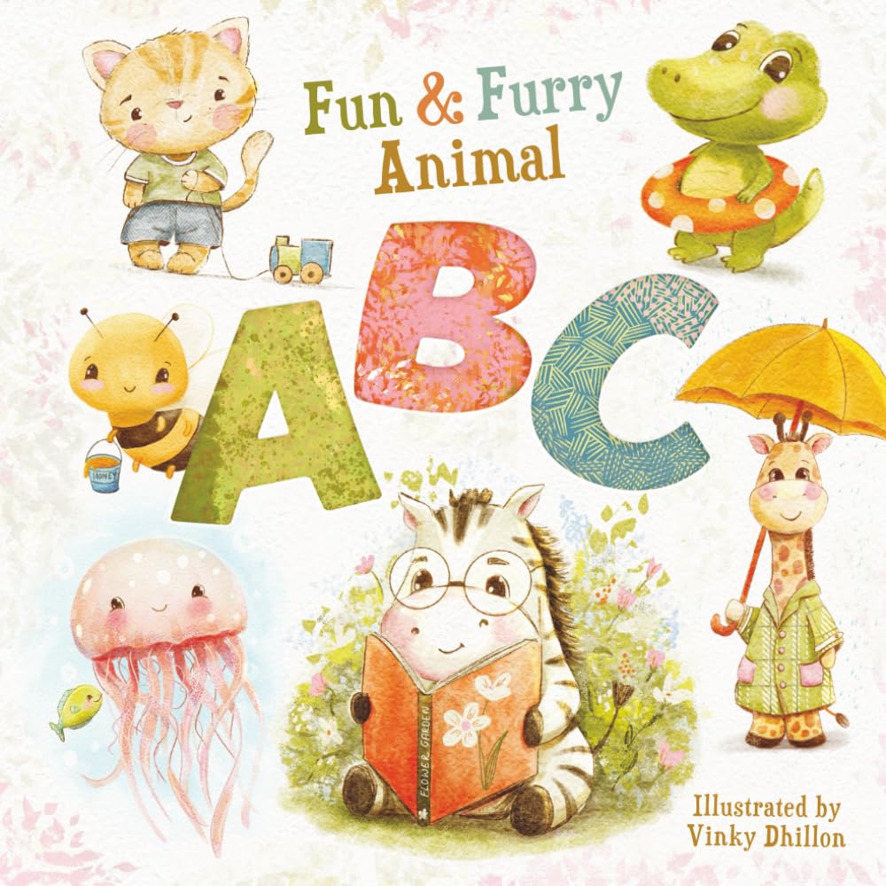 Fun and Furry Animal ABC: A to Z Alphabet Learning Book with Fun Illustrations of Cute Whimsical Animal Characters to spark the imagination of young readers