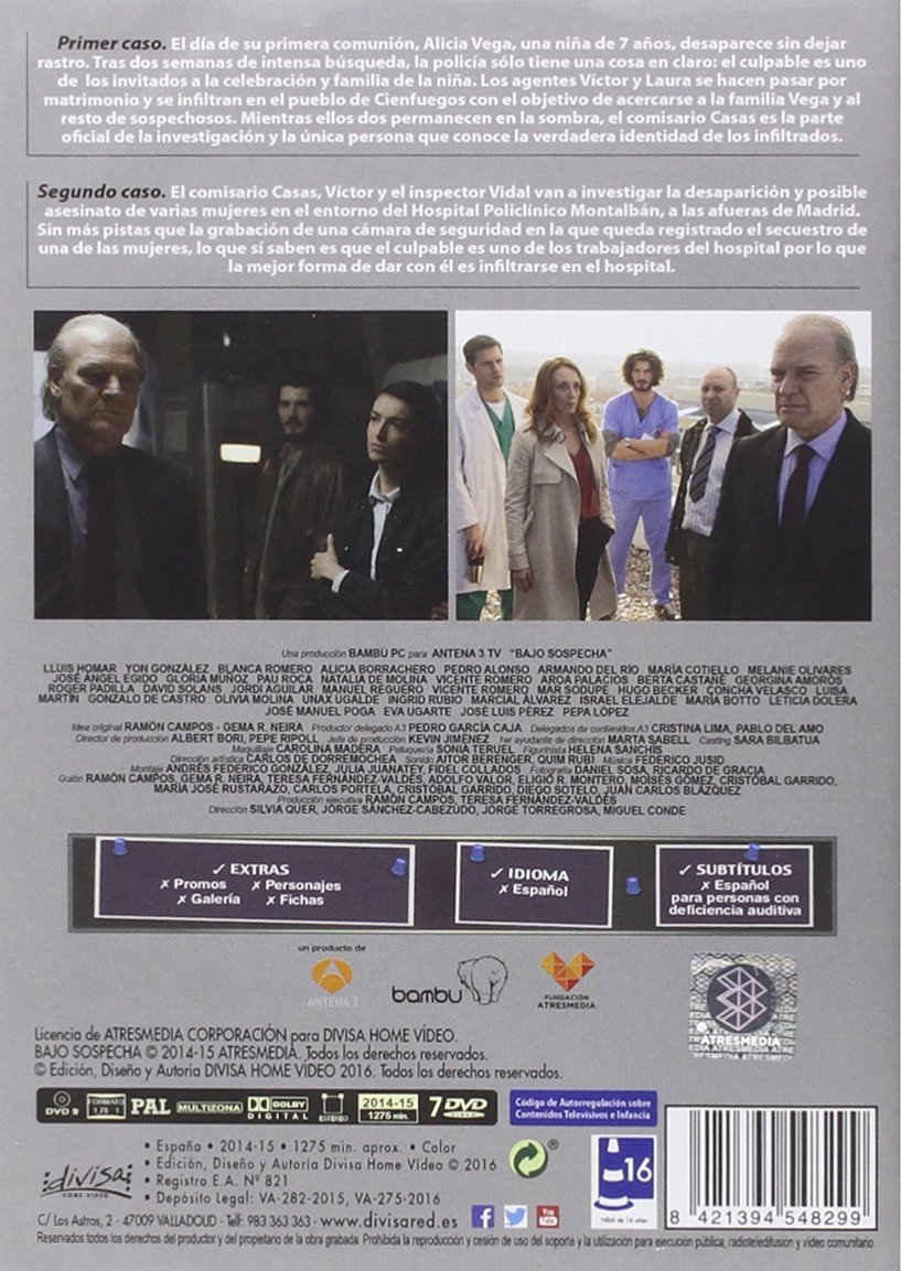Bajo Sospecha - Serie Completa [DVD]