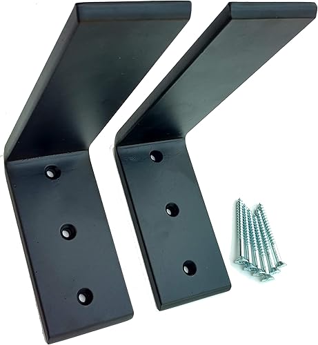 Miniatura 7 de Soportes de soporte de encimera de acero negro resistente de 6 x 8 pulgadas