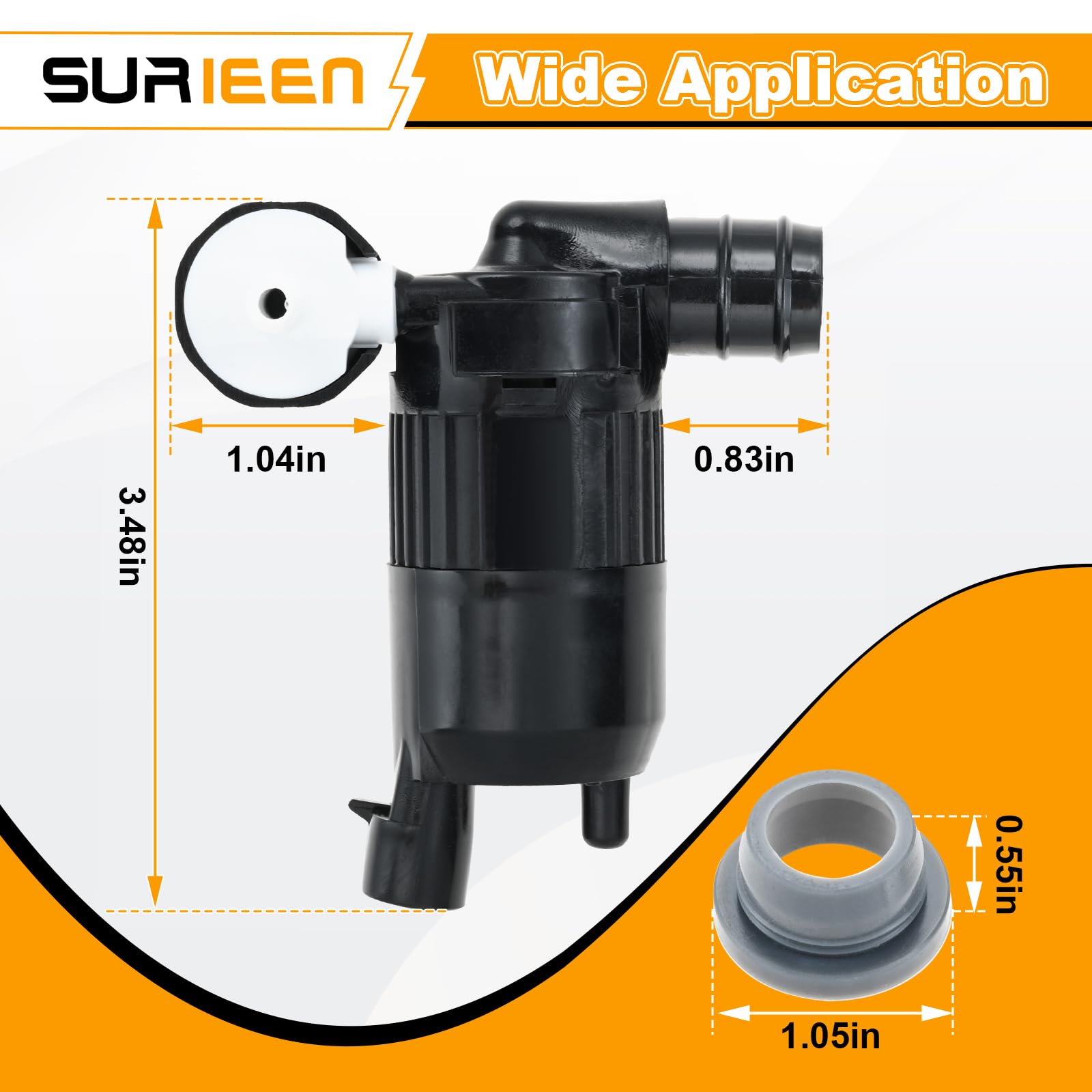 Amazon.com: SURIEEN 28920-3JA0A Windshield Washer Pump, Compatible