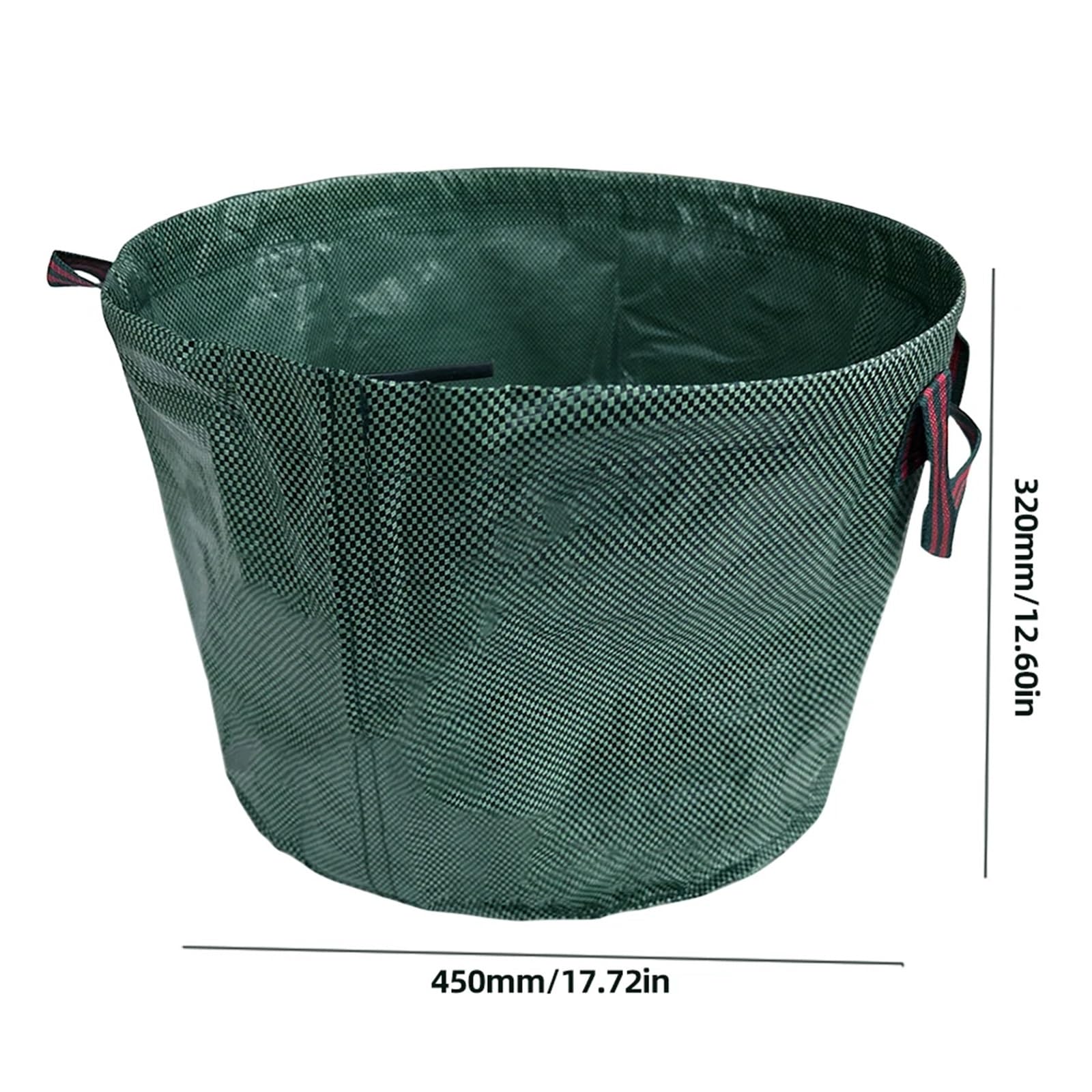 6 pz 50L Pattumiera Impermeabile Tote Contenitore for Detriti Riutilizzabili Bidoni for Rifiuti Da Giardino Con 4 Manici Pieghevoli for Fiori Siepe per Foglie Rifiuti